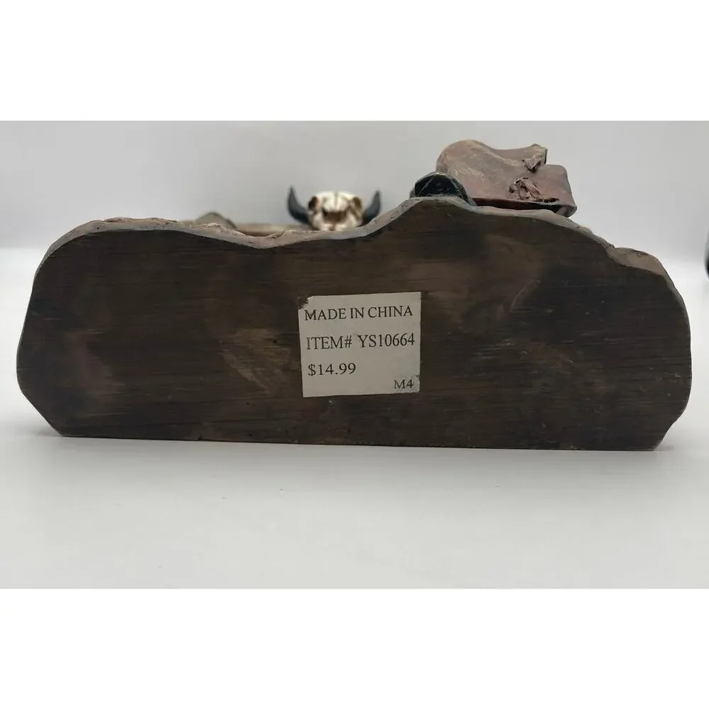 Picture Frame 3D Western Scene Cowboy Home Decor - Over 2.5lbs - Well Made